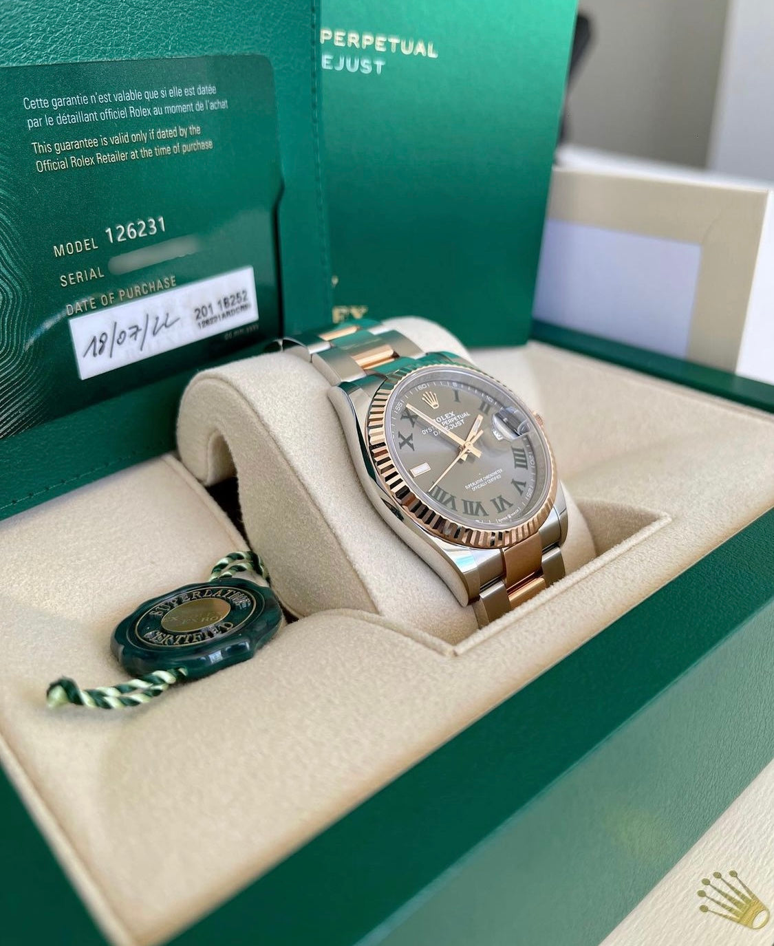 Rolex DateJust "WIMBLEDON"